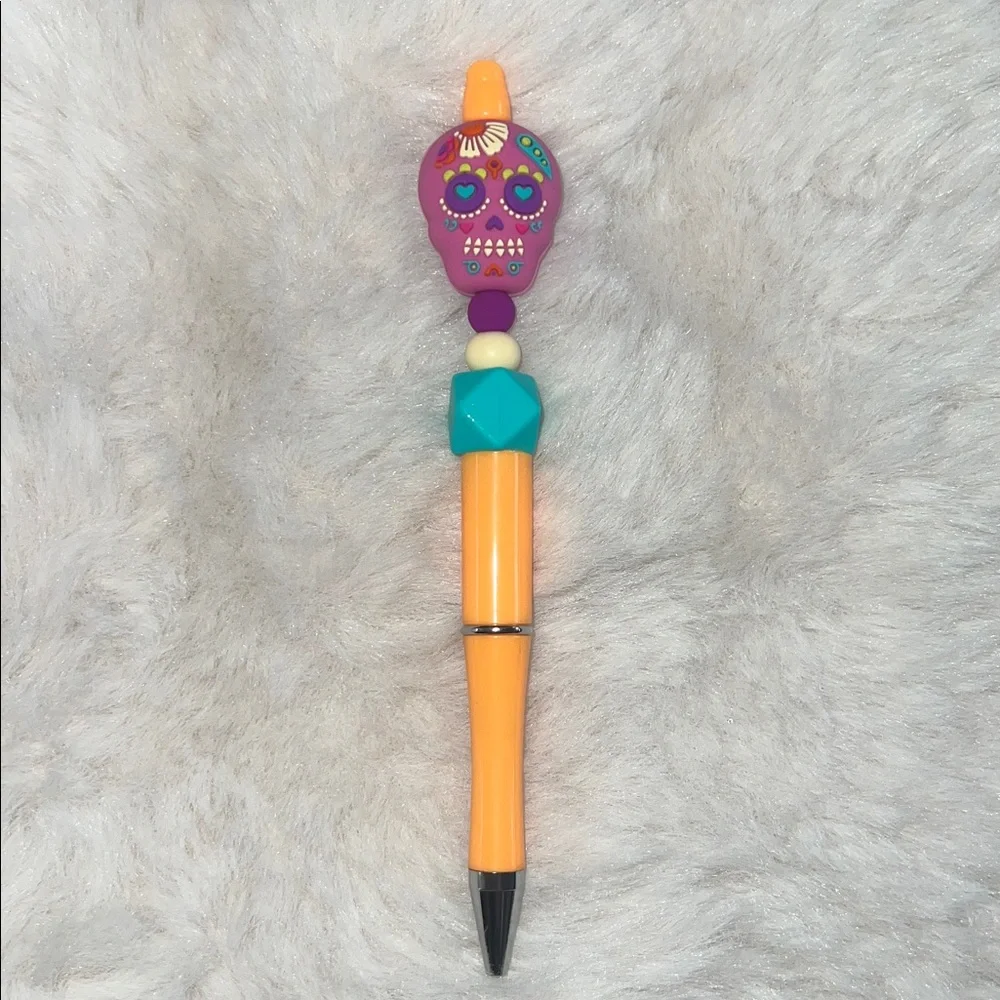 Colorful Sugar Skull Pen